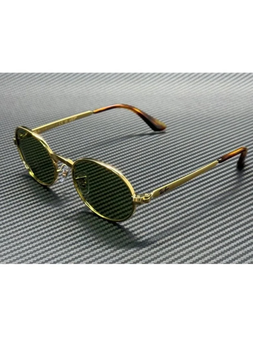 New Ray-Ban Men Arista Gold Sunglasses 54-21-145